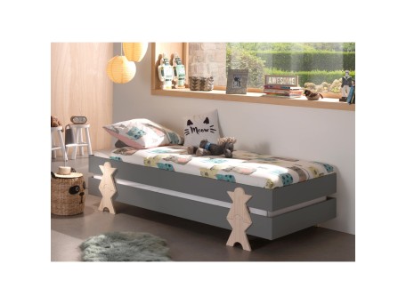 Κρεβάτι Modulo Smile combination Double  γκρι Κρεβάτι Modulo Smile combination Double  γκρι